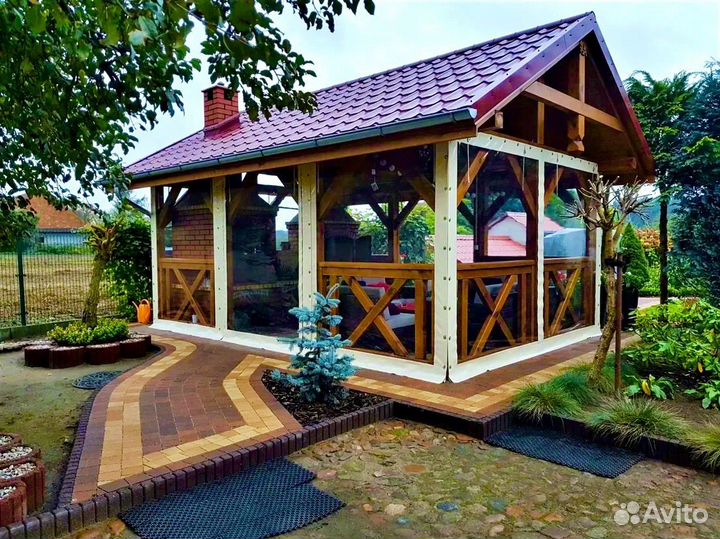 Мягкие окна для беседки