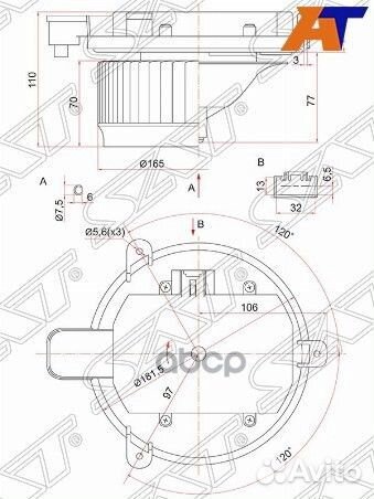 Мотор отопителя салона Toyota Land Cruiser (J20