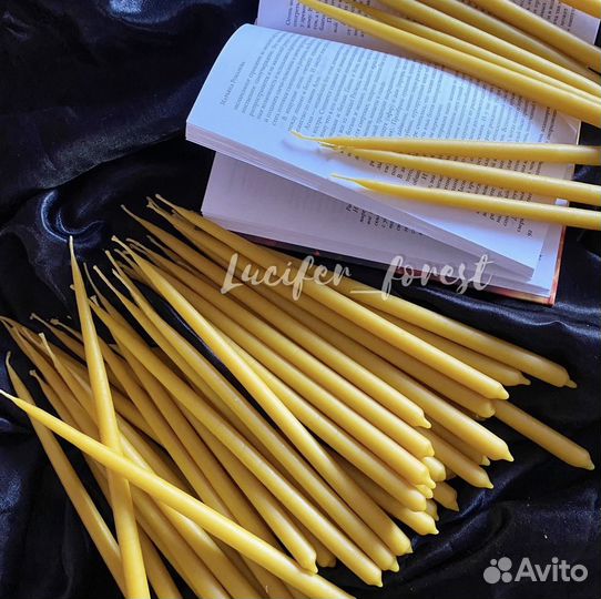 Свечи маканки из пчелиного воска набор 5 шт