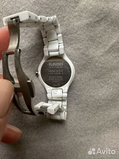 Часы rado true thinline керамические