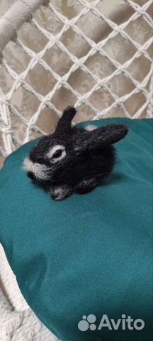 Игрушки из шерсти ручной работы. Кролик. Подарок