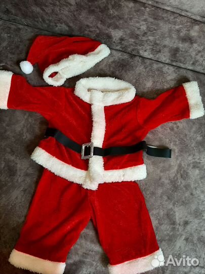 Новогодний костюм дела мороза для мальчика 6-12 м