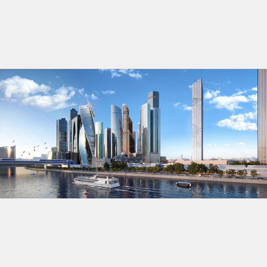 2-к. квартира, 82,5 м², 53/85 эт.