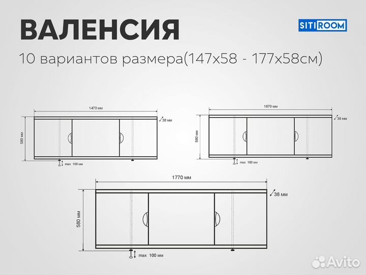 Экран под ванну 1