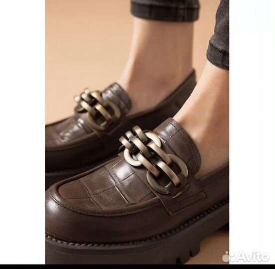 Лоферы из натуральной кожи