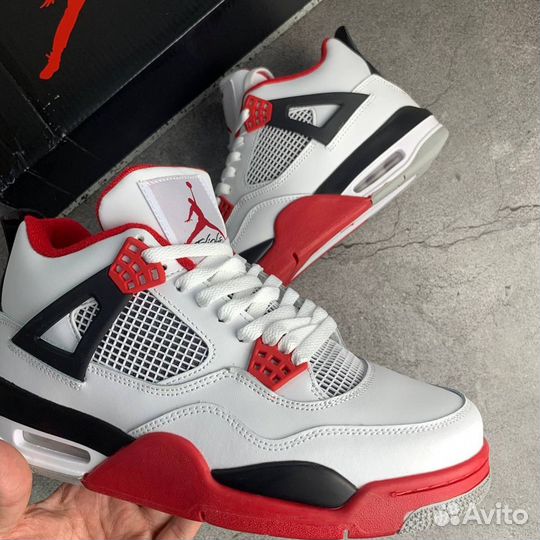 Кроссовки Air Jordan 4 Fire Red (36-45)