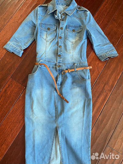 Джинсовое платье