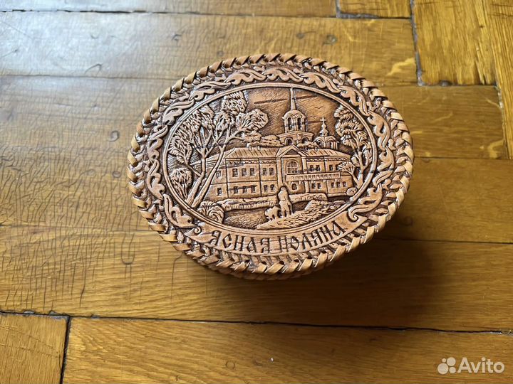 Шкатулка берестяная сувенирная Ясная поляна
