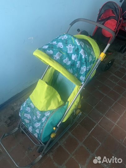 Санки зимние на колесах