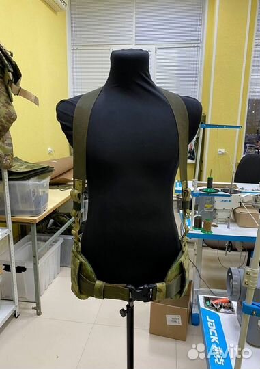 Боевой пояс с баллистической защитой и лямками Бр1