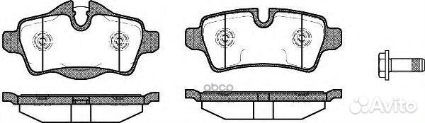 Колодки торм.зад. 1344.00 Remsa