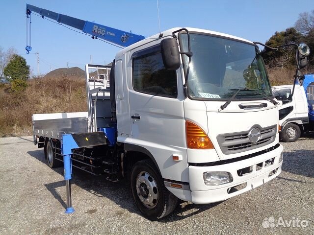 Бортовой грузовик Hino Ranger с КМУ Tadano, 2007