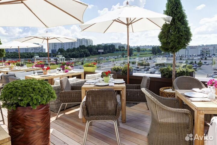 Зонт для дачи и сада. Зонт уличный боковой