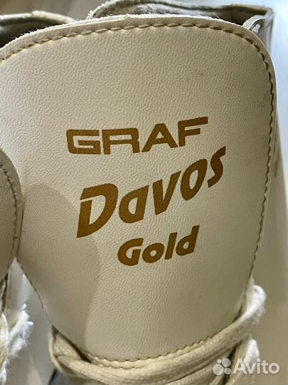 Коньки фигурные полупроф. graf, davos gold