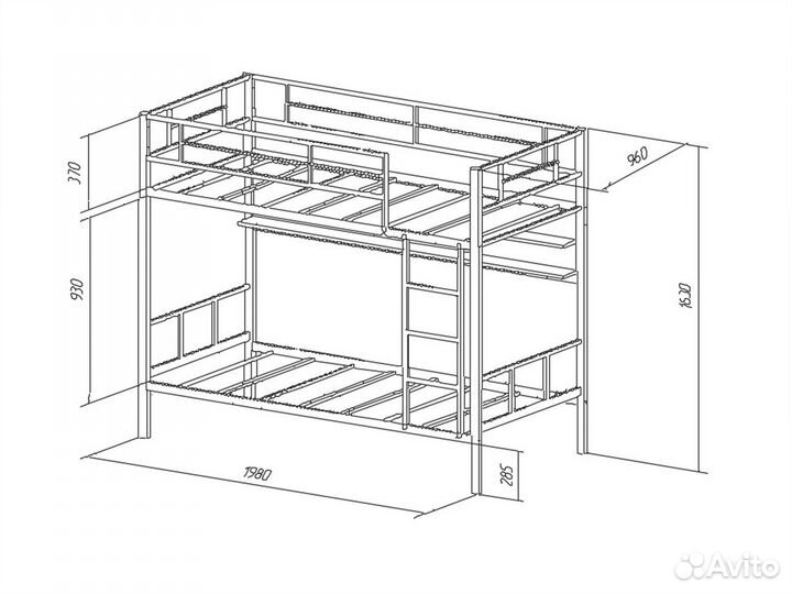 Кровать двухъярусная Севилья 2П