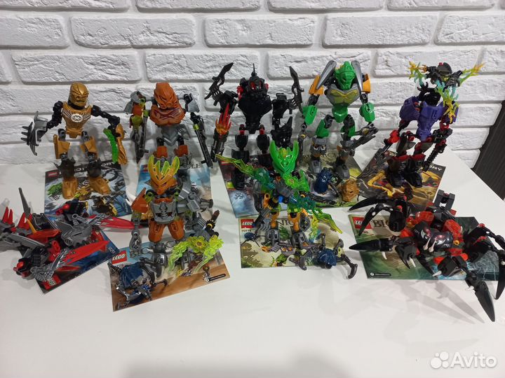 22 набора Lego Bionicle и Hero Factory