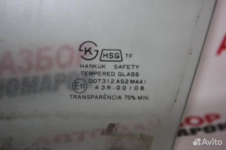 Стекло двери передней левой для Daewoo Nexia 1995