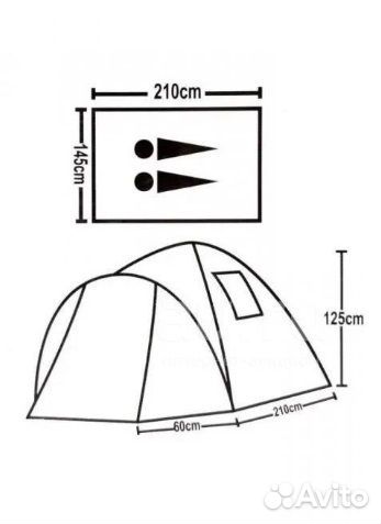 Палатка Lanyu LY-1905, двухместная, двухслойная