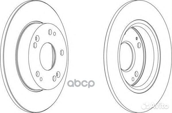 Диск тормозной DDF1558 Ferodo