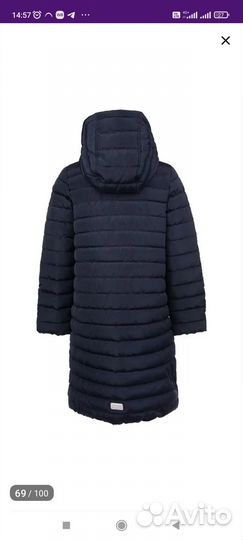 Пальто для девочки 140
