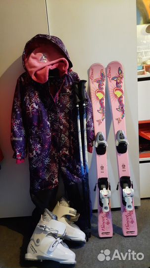 Горные лыжи комплект на 5-8 лет