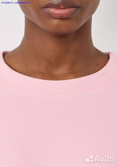 Свитшот укороченный Nike oversize Розовый
