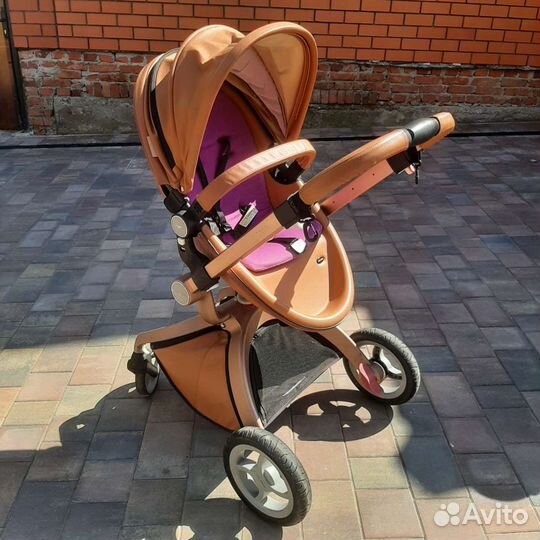 Коляска 2 в 1 эко кожа