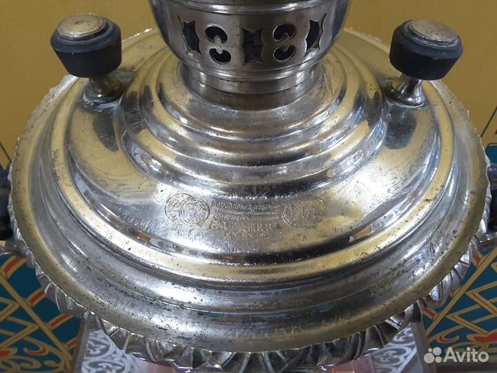 Самовар. Граненая рюмка. Конец 19 века. Баташев