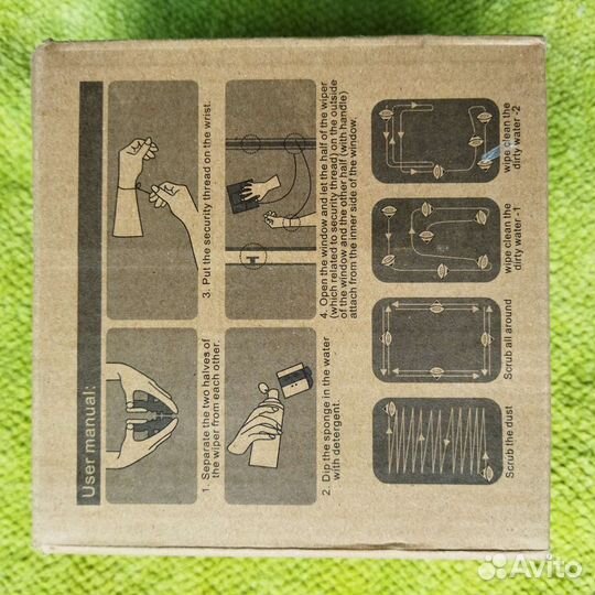 Магнитная щетка для мытья окон Deko WC01