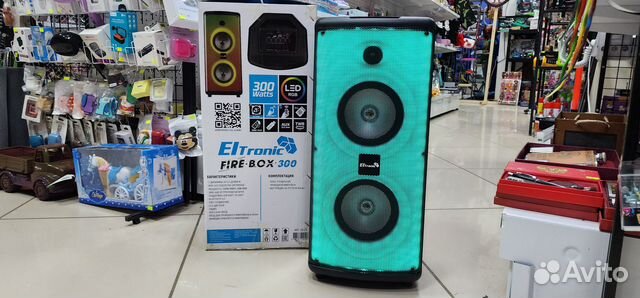 Колонка напольная блютуз Eltronic 300вт с караоке