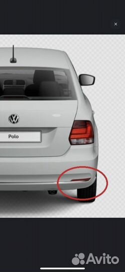 Volksvagen Polo 15-20 г.в. Отражатель правый