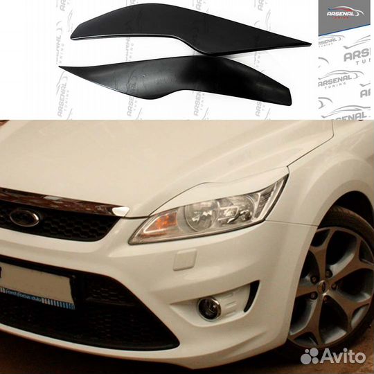Накладки на фары (реснички) для Ford Focus 2