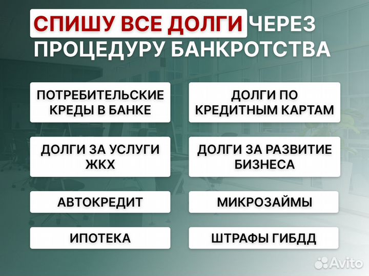 Списание долгов банкротство физ лиц
