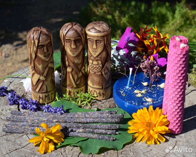 Скандинавские боги, чуры, кумиры, 20 видов, дерево