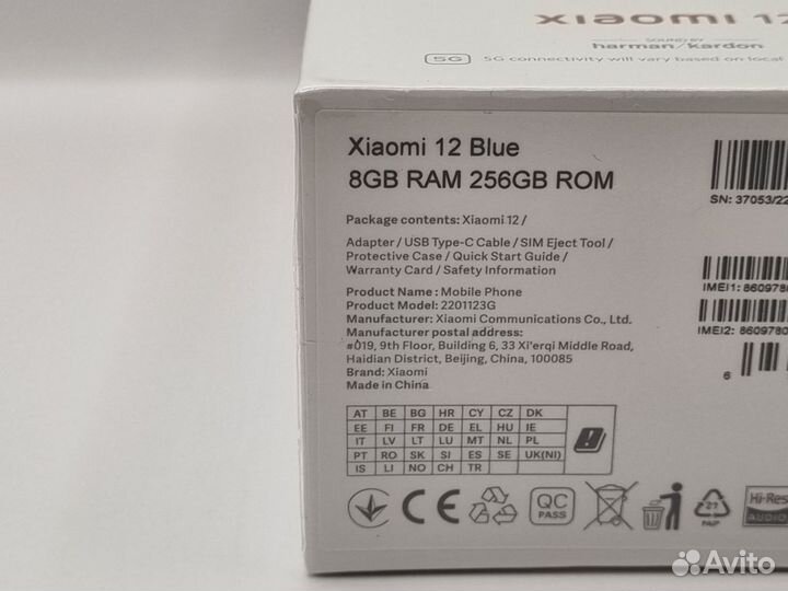 Xiaomi 12, 8/256 ГБ