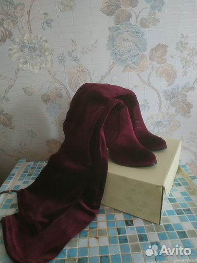 Сапоги высокие ботфорты ASOS