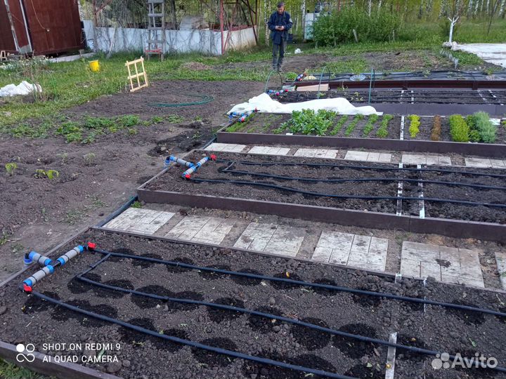 Монтаж систем капельного полива