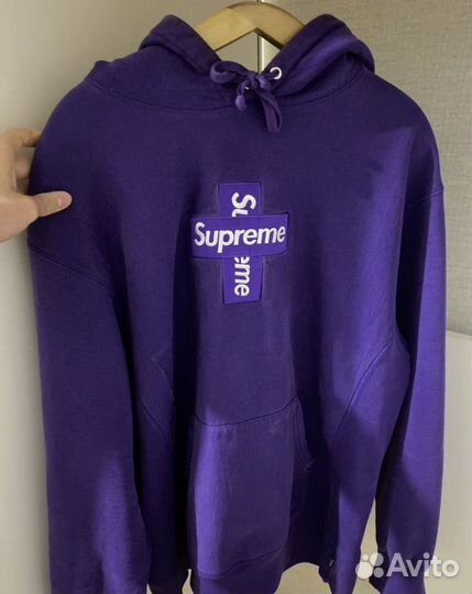 Худи supreme cross box logo