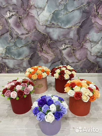 Букет из мыльных роз, учителю, маме