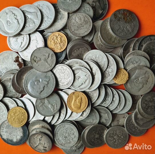 Серебряные и золотые монеты - клады, коллекции