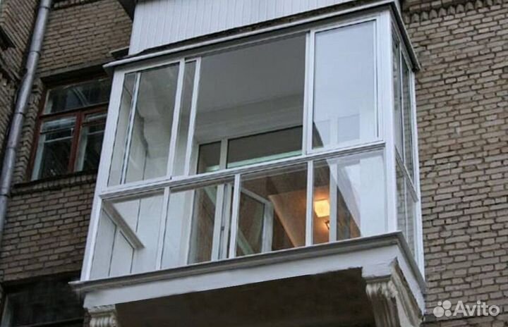 Остекление балконов и лоджий в рассрочку K1360