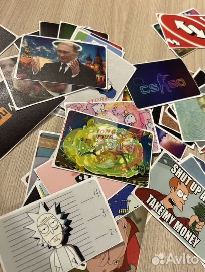 Наклейки на банковскую карту оптом