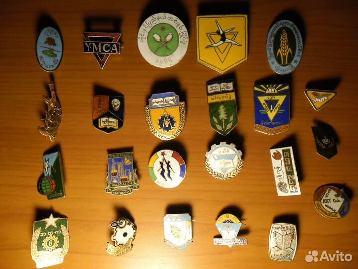 Бирма набор значков 23 шт