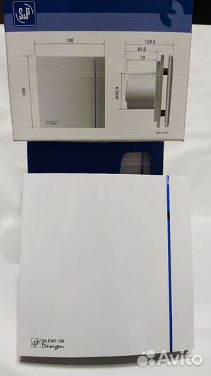 Вентилятор вытяжной silent 100 design cz