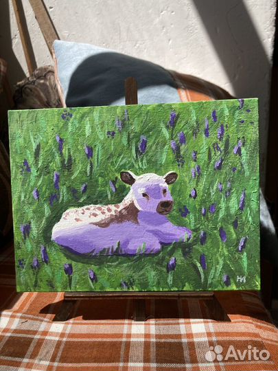 Картина акрилом на холсте 