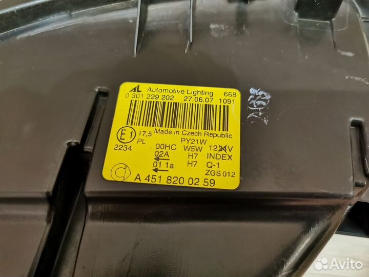 Фары оригинальные смарт форту 451 бензин