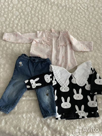 Вещи пакетом для девочки 80-86