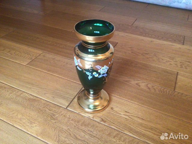 Ваза Богемия смальта с лепкой