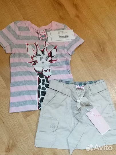 Новые брендовые брюки, футболки, платья 4-8 лет