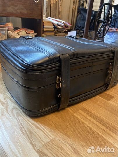 Чемодан нат. кожа винтажный СССР
